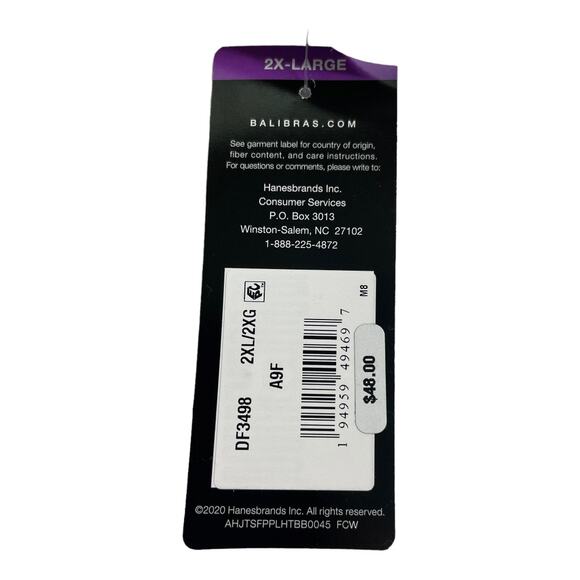 Bali Comfort Revolution Easylite Seamless Bra Comfort Flex Fit Size 2XL DF3498 - Picture 9 of 10